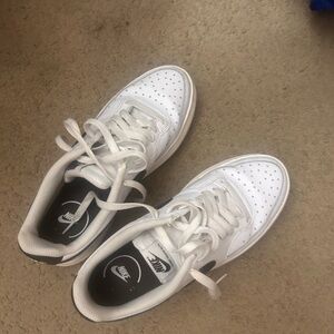 Nike White and Black Athletic Shoes